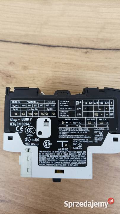Wyłącznik zasilania Moeller PKZM016 dolnośląskie Leśna