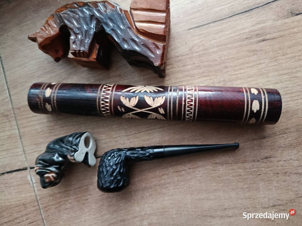 Pies baset niedźwiedźtuba fajka 1 przedmiot