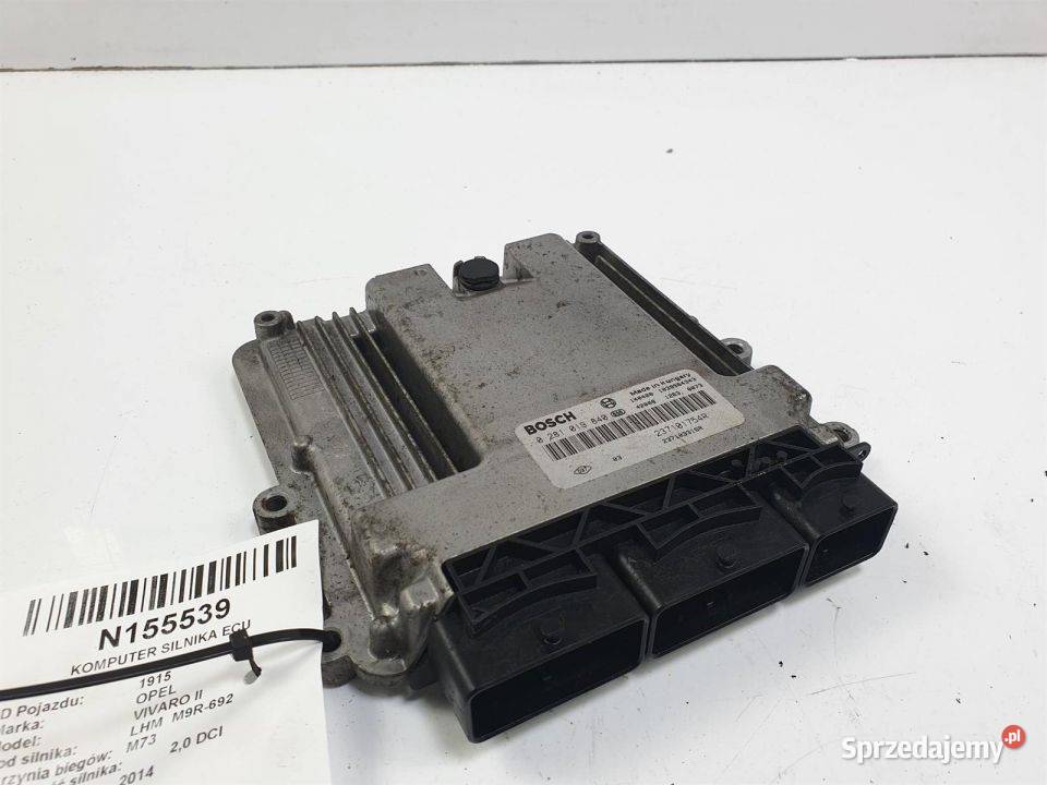 KOMPUTER SILNIKA ECU OPEL VIVARO II 237101754R Lipno