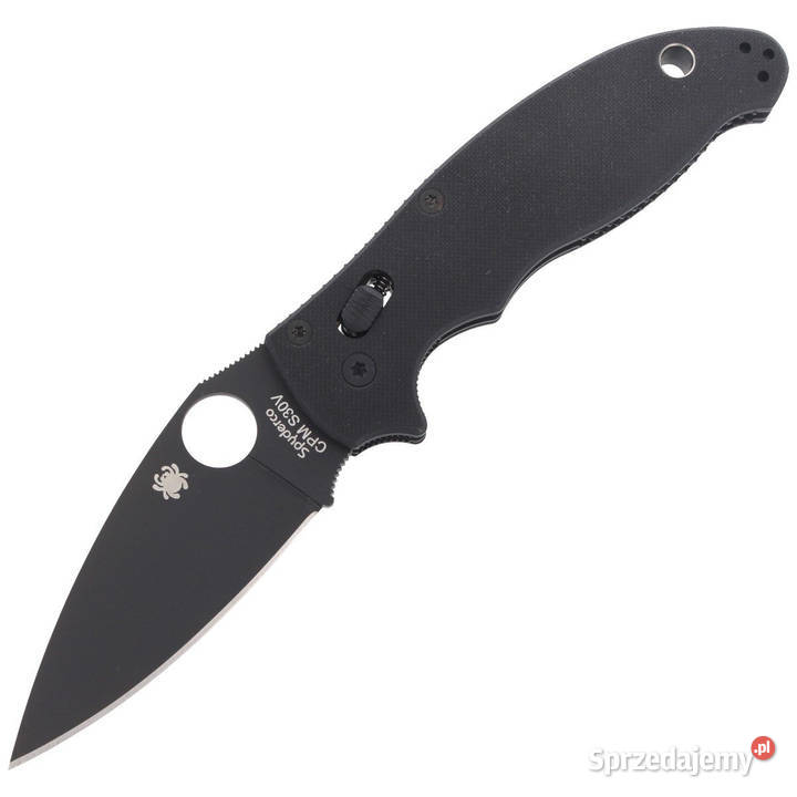 Nóż składany Spyderco Manix 2 G10 Black Black