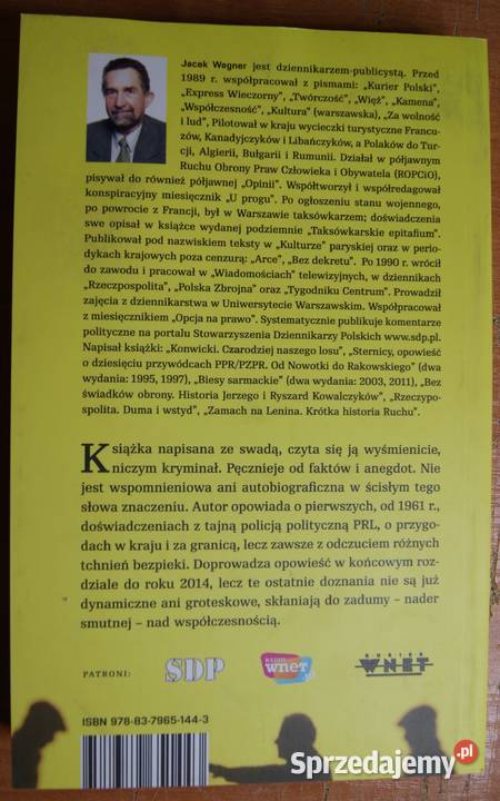 Jacek Wegner Kryptonim Reporter wspomnienia Parczew sprzedam