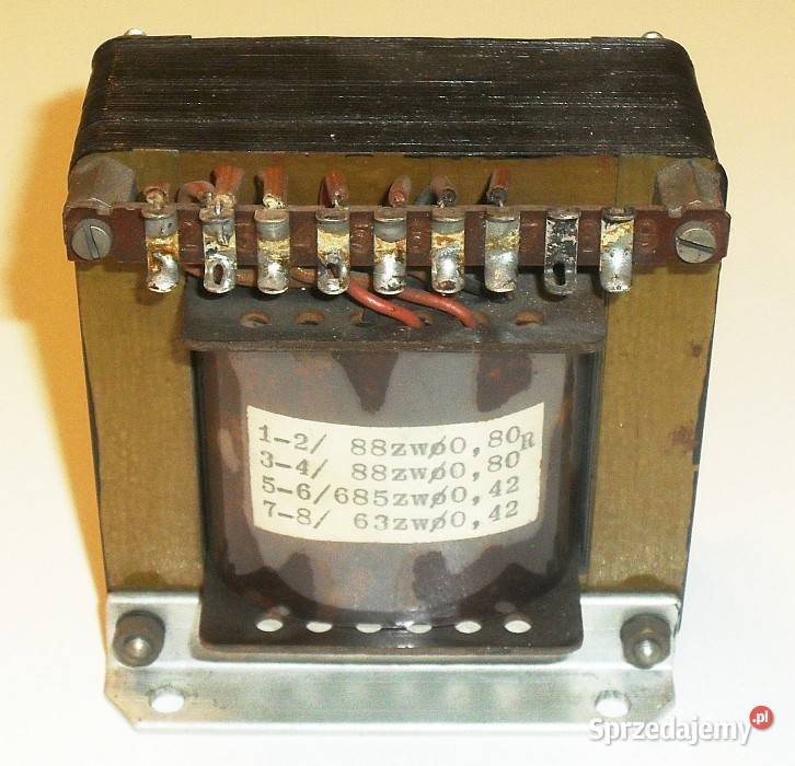 Transformator U1 140 V U2 2x166 V 118 V 60 VA 50 Gliwice