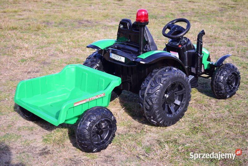 Autko TRAKTOR NA AKUMULATOR Z PRZYCZEPĄ dzieci Myszków
