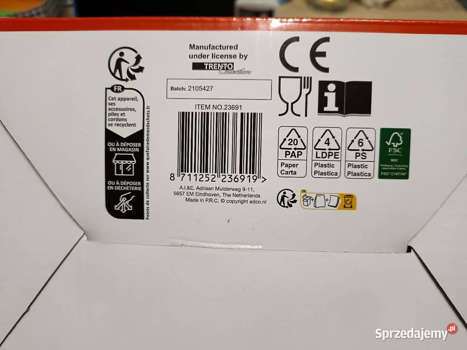 Jajowar Alpina na 6 jajek srebrny Kwidzyn