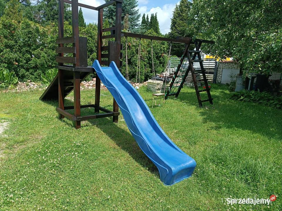 Plac zabaw drewniany duży solidny sprzedam
