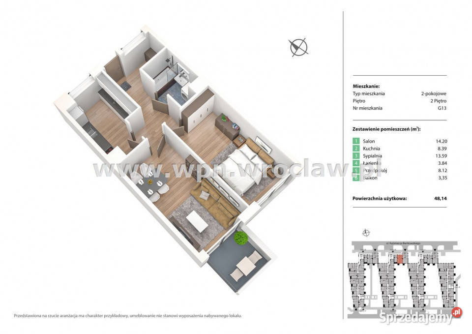 Mieszkanie do sprzedania 4814m2 2 pokoje Wrocław