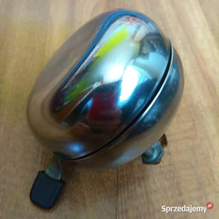 Duży dzwonek rowerowy retro vintage chromowana Świebodzice