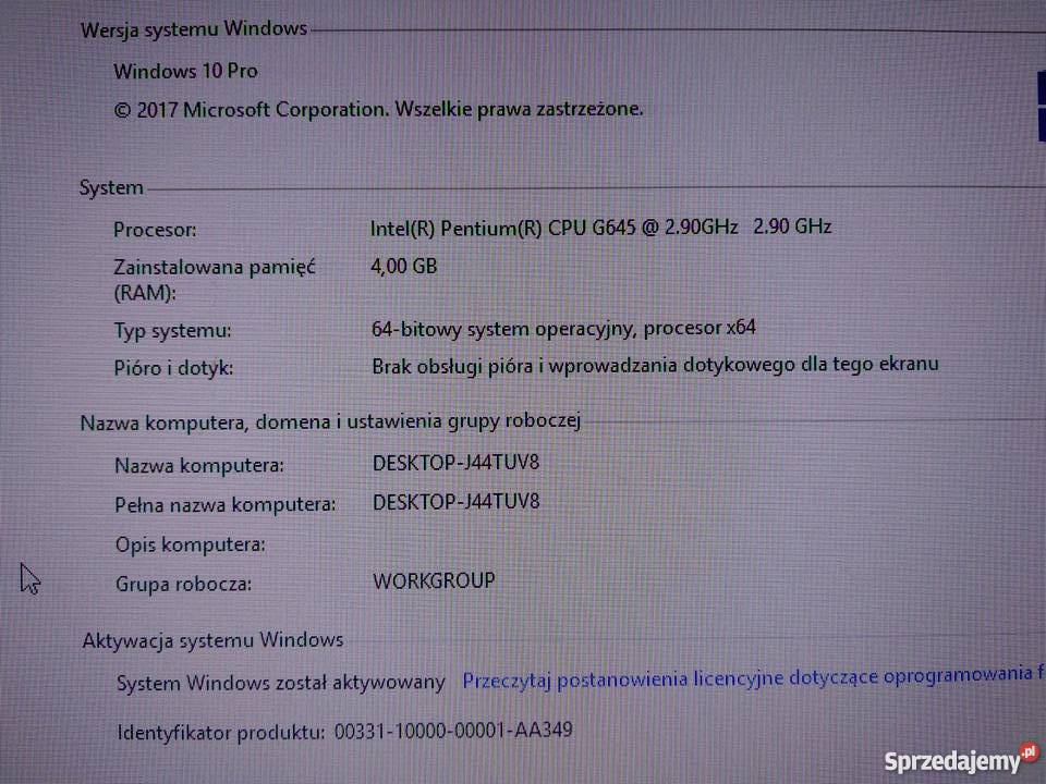 Komputer PC Tracer Intel 4 GB RAM nvidia 1 GB Pozostałe lubelskie