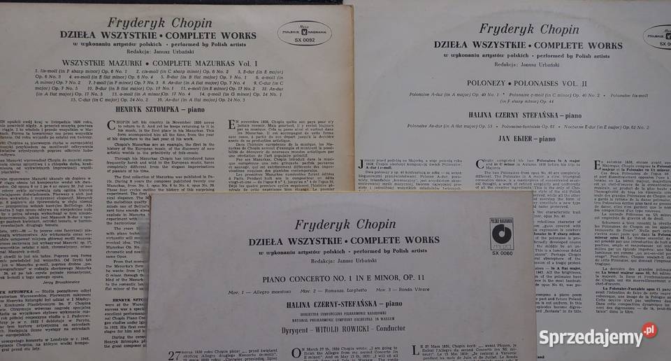 35 Płyty winylowe 13 Chopin Dzieła wszystkie Tczew