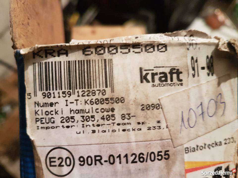 Klocki hamulcowe Peugeot 205 305 405 i inne Układ hamulcowy Radom