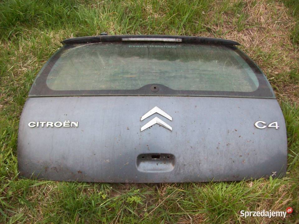 Citroen C4 Tylna klapa z szyba szara Mińsk Mazowiecki