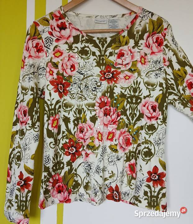 XL48 Nienoszona bawełniana bluzka White Stag długi