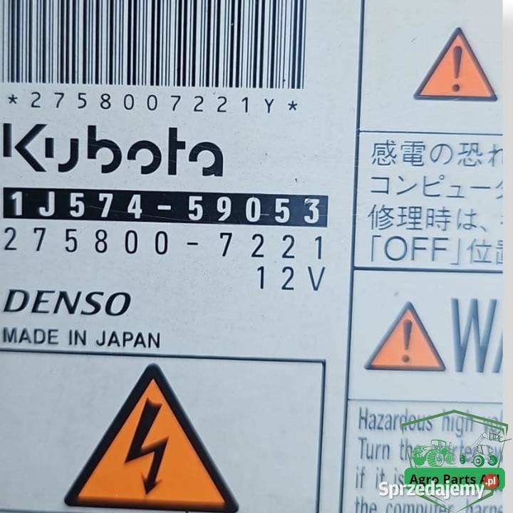 Moduł Komputer ECU Denso 2758007221 Silnika Elektryka i zapłon Części i osprzęt rolniczy Ciechanowiec