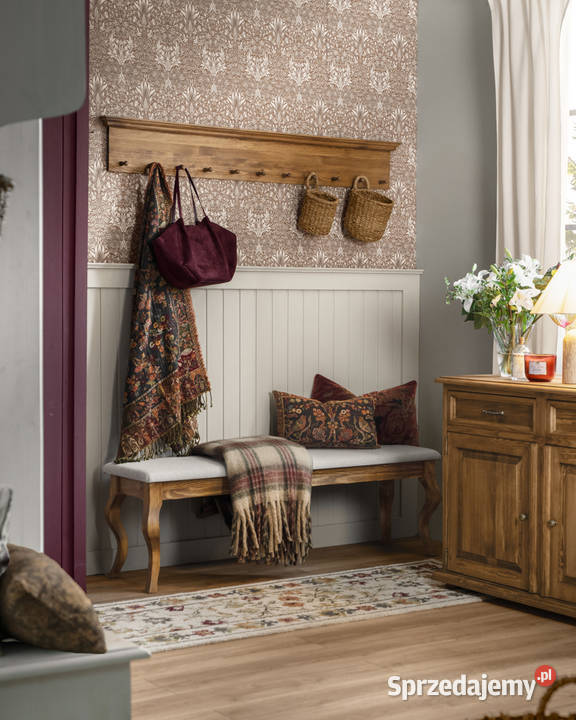 Woskowana półka z wieszakami do przedpokoju COS Meble Maków Podhalański sprzedam