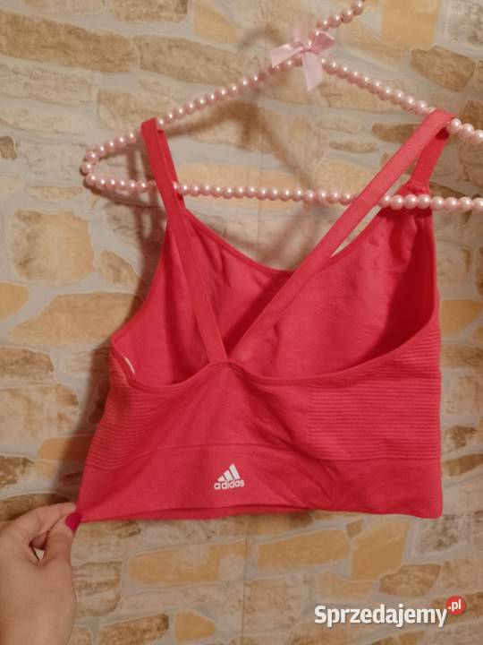4244 XLXXL ADIDAS Różowy top fitness bokserka Kraków