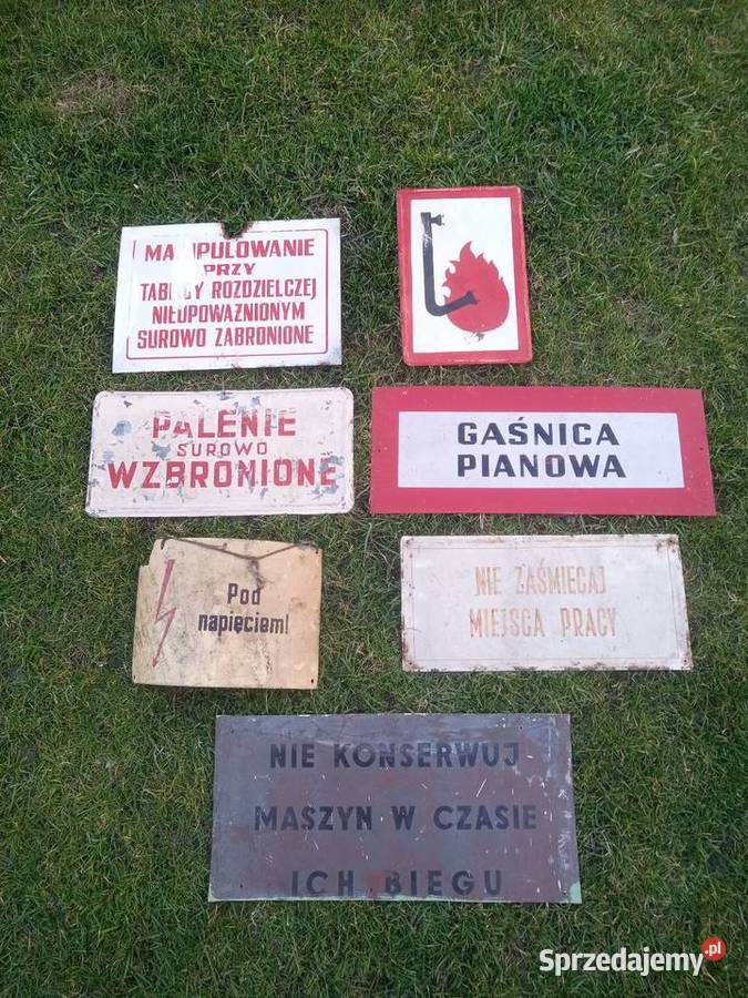 Tablice BHP zestaw 43 Pozostałe Konstantynów Łódzki