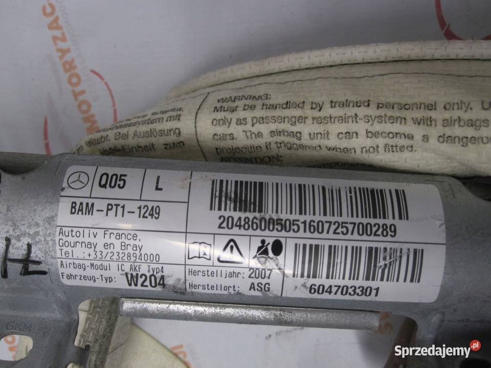 MERCEDES W204 07r kurtyna lewa 604703301 Kielce sprzedam