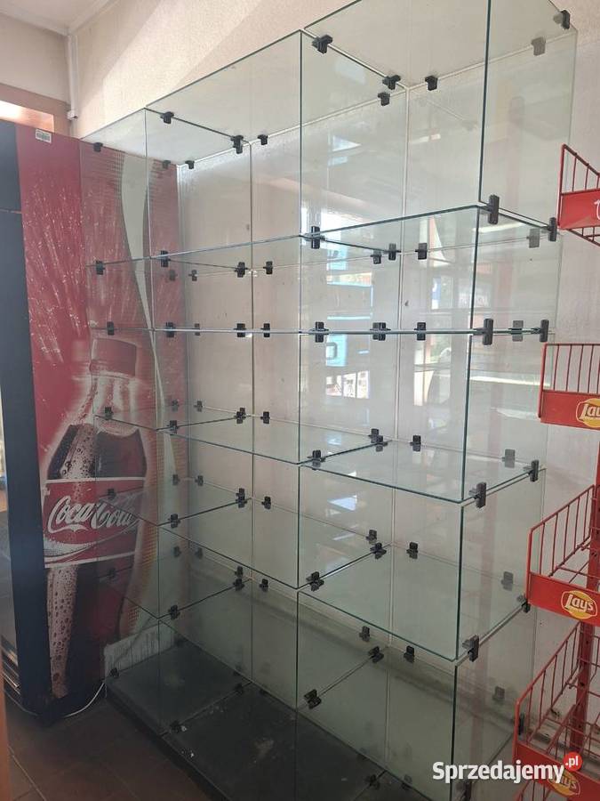 Regał z hartowanego szkła Ciechanów sprzedam