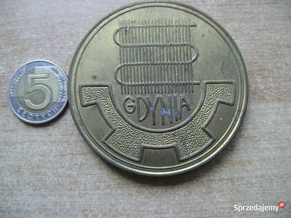 Starocie z PRL Medal mosiężny Gdynia Klimor 10 sprzedam