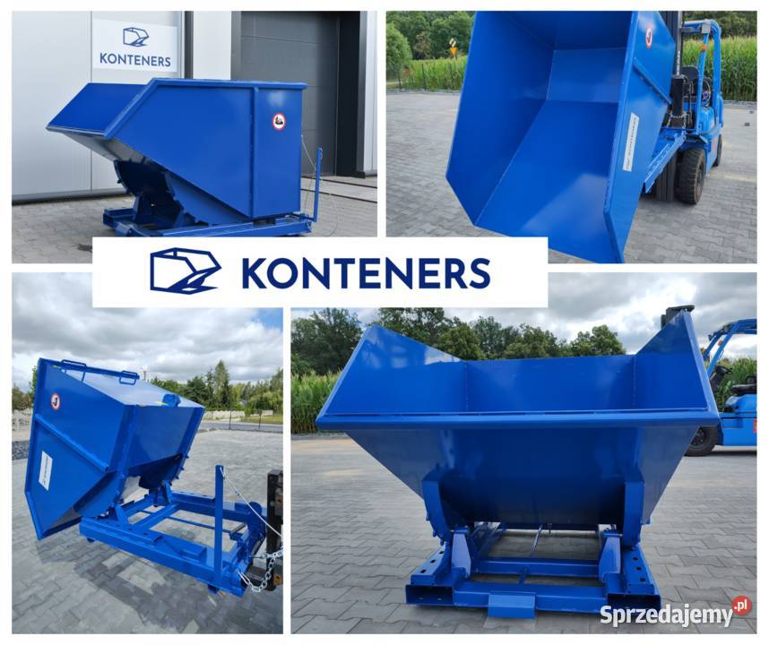 Kontener samowyładowczy 1m3 pojemnik metalowy Pabianice
