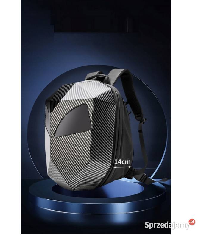 PLECAK MOTOCYKLOWY LED ANIMACJE TWARDY GARB Pozostałe Sosnowiec