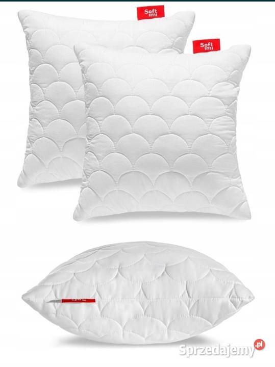 2 x PODUSZKA 45X45 antyalergiczna zamek GRUBA Mikołów