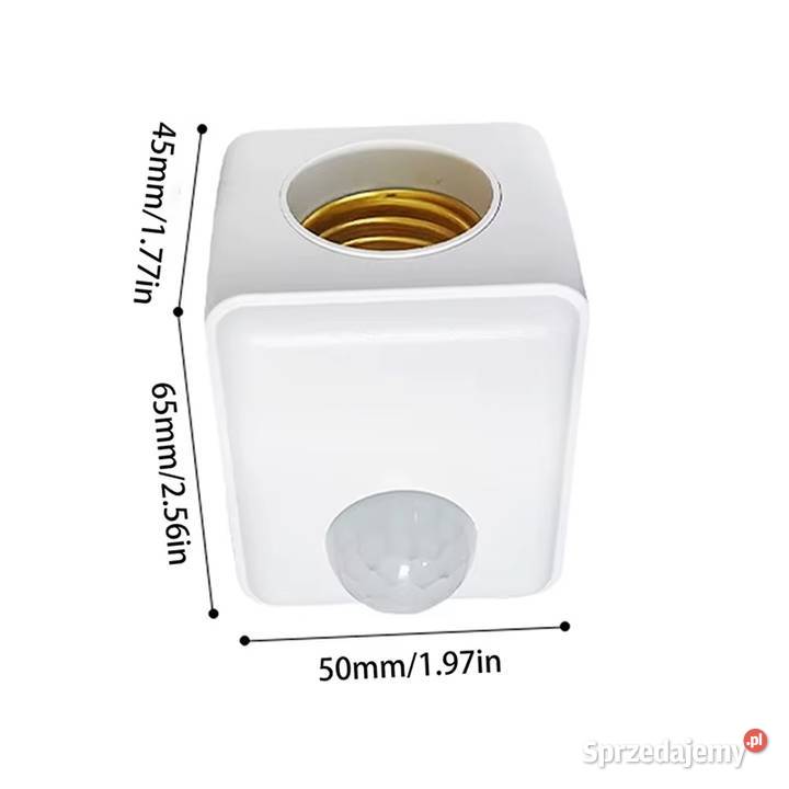 Gniazdo żarówki E27 z czujnikiem ruchu PIR