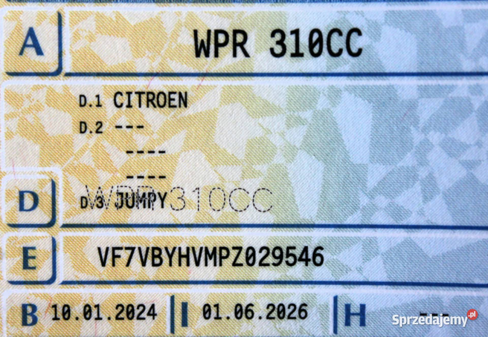 Citroen Jumpy Platforma FV23 3osobowy 120 Kamera centralny zamek Sokołów
