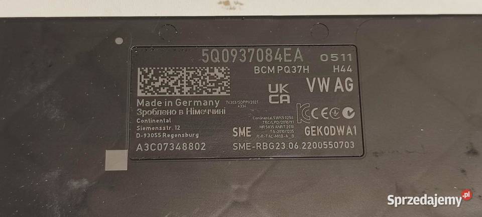 SKODA KAROQ MODUŁ KOMFORTU 5Q0937084EA