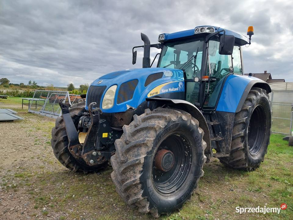 Ciągnik holland tvt 190 2004r pneumatyka isobus Tczew