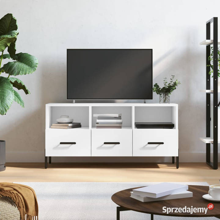 Szafka pod TV biała 102x36x50 materiał mazowieckie Warszawa sprzedam