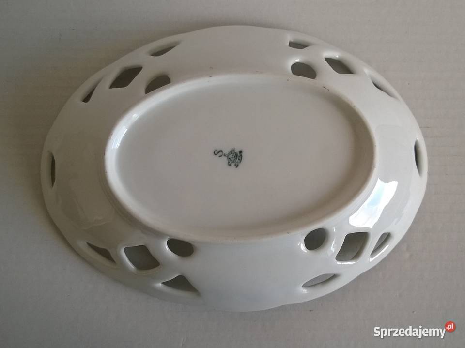 Patera Ażurowa Porcelana Śląsk Silesia Parowa Radom