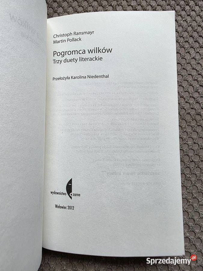 Pogromca wilkówTrzy duety literackie Christoph małopolskie Kraków