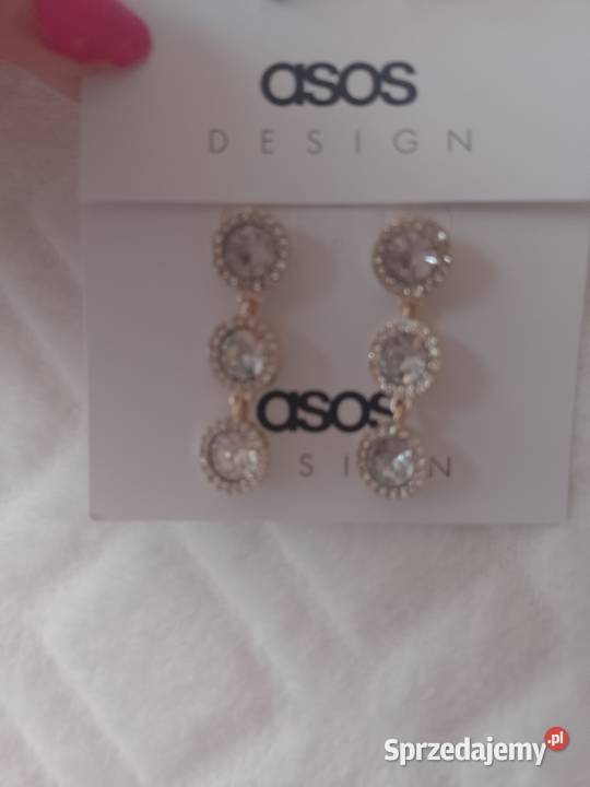 ASOS Bogato zdobione kolczyki ślubne z Londynu Kraków