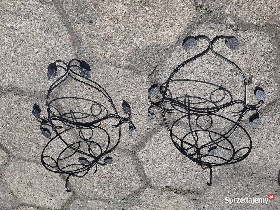 Kwietnik metalowy zestaw 3 sztuki Chorzów