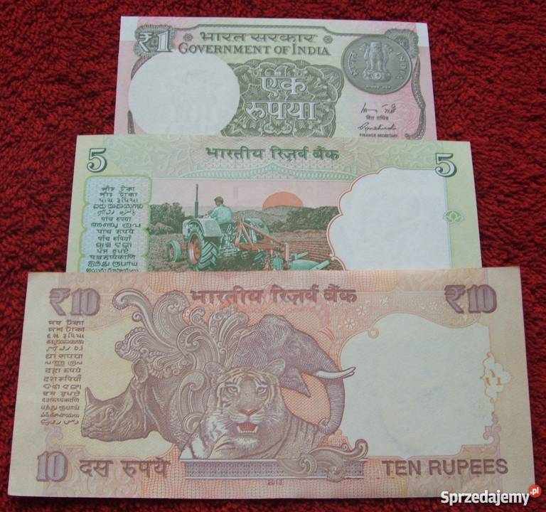 INDIE Kolekcjonerskie Banknoty Zestaw 3 sztuki Katowice