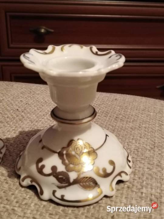 Komplet Świeczników Porcelana Wawel Wałbrzych