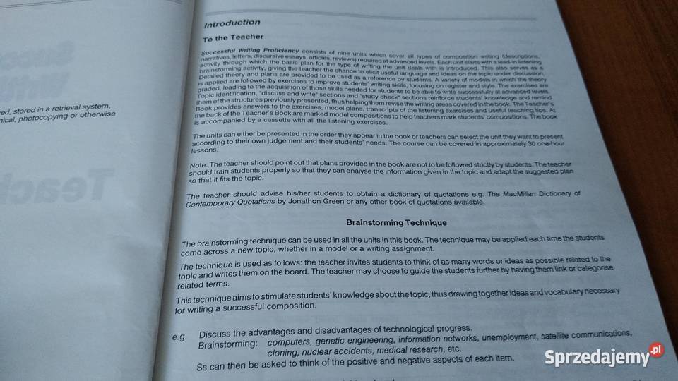 Successful writing proficiency teachers book Gdańsk