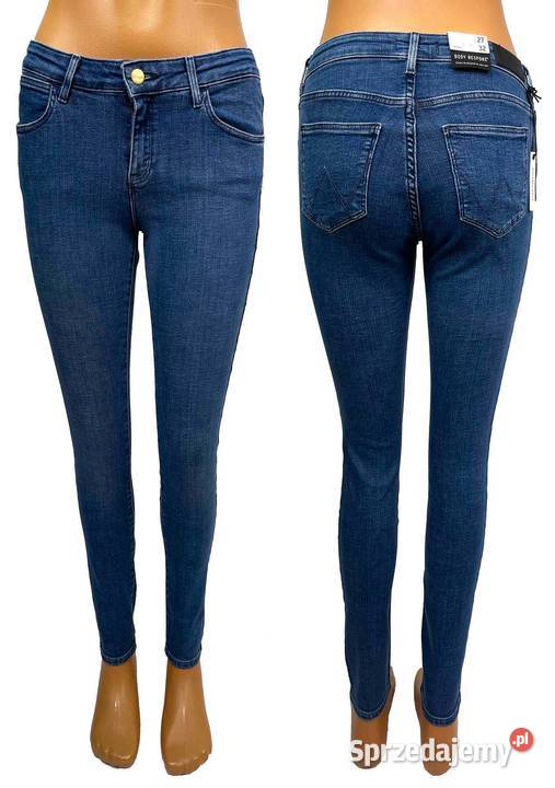 Spodnie damskie Wrangler Skinny Indigo Uniform Pisz