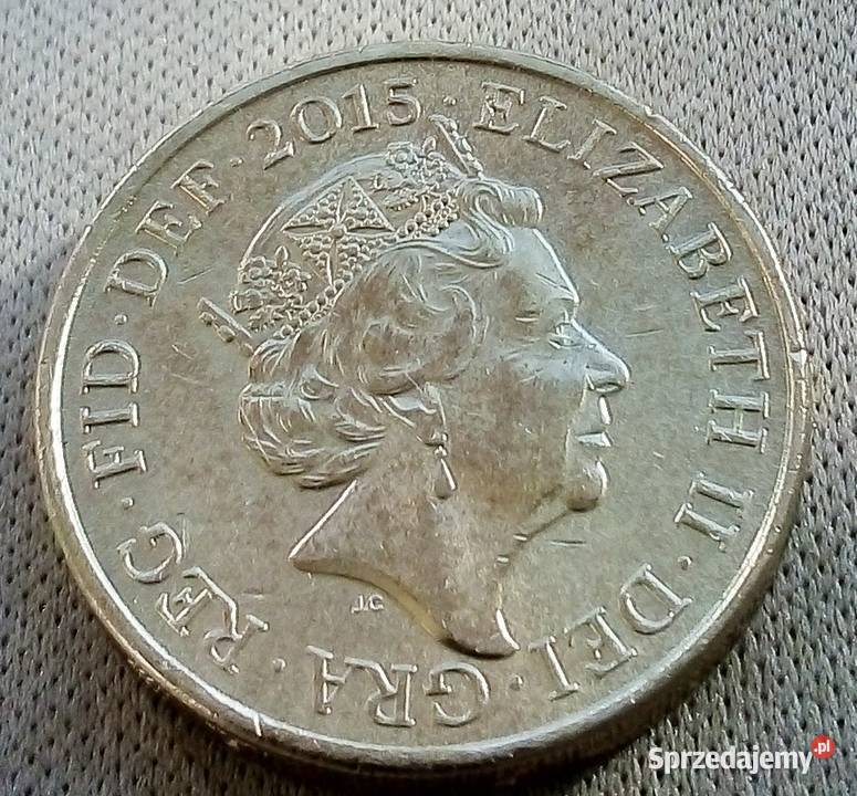 WIELKA BRYTANIAONE POUND2015 r HERB KRÓLEWSKI 4 Legionowo sprzedam