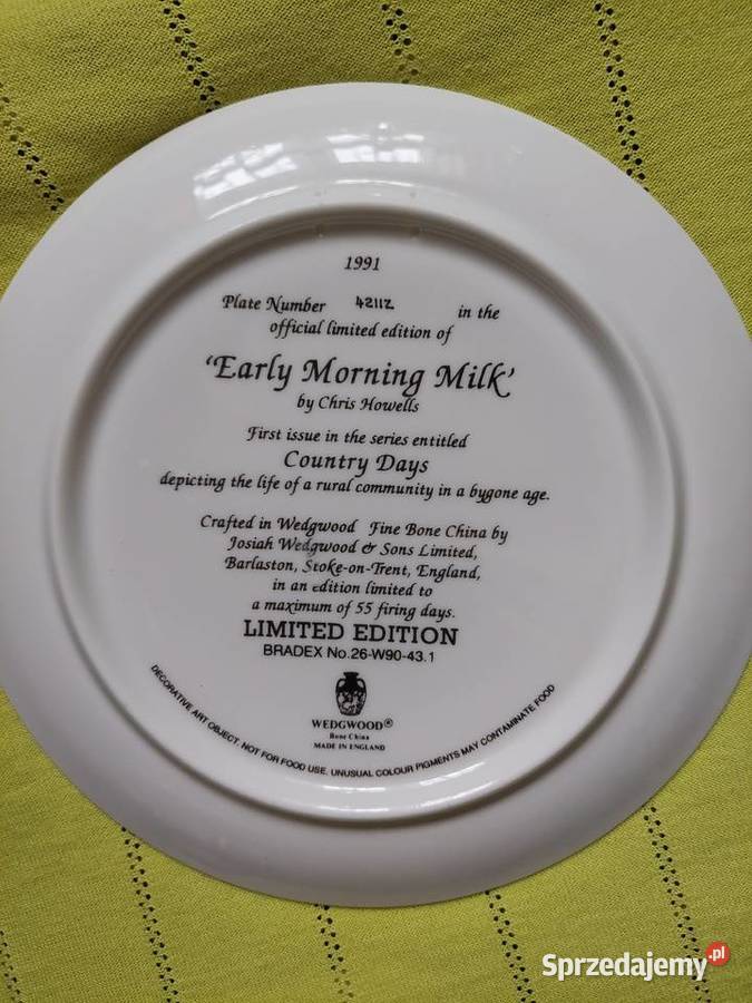 Kolekcjonerski talerz Wedgwood z koniem Chełm sprzedam