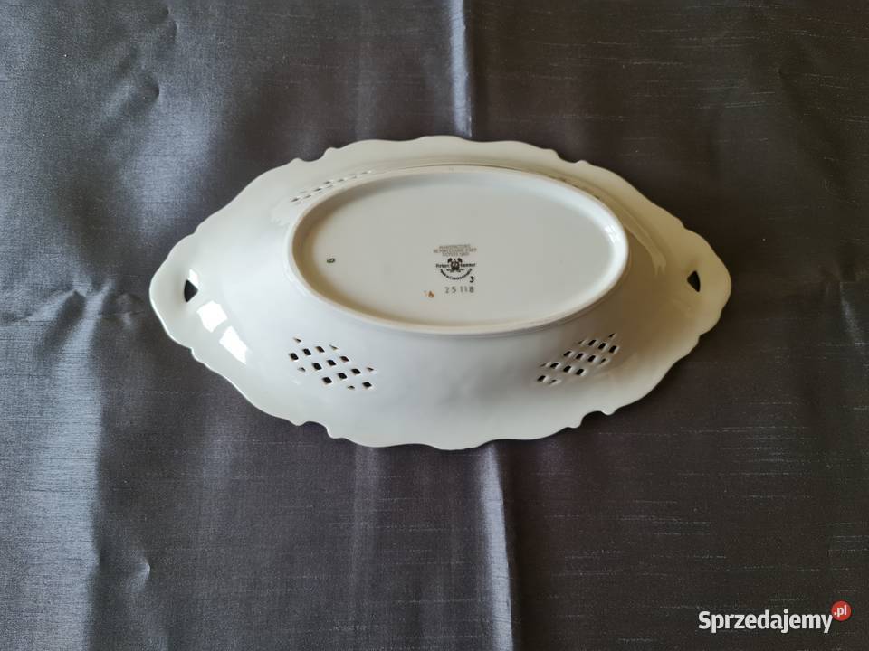 Porcelanowy zdobiony półmisek Warszawa