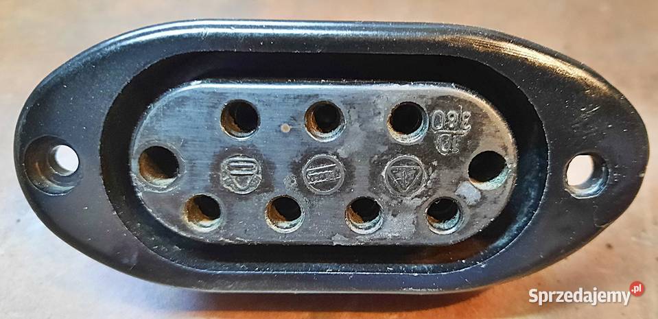 Gniazdo 380V10A bakelitowe okrągłe bolce 7x Kolekcje Ostrów Wielkopolski sprzedam
