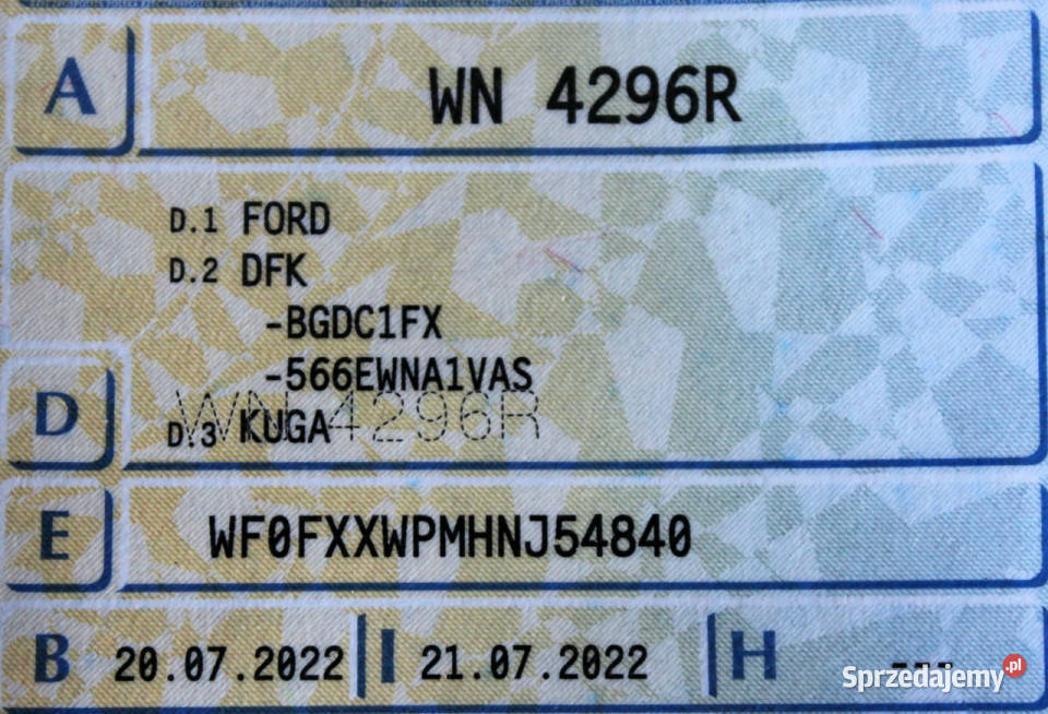 Ford Kuga STLine FV23 SalonPL Kamera Virtual 4/5 Kuga Sokołów sprzedam