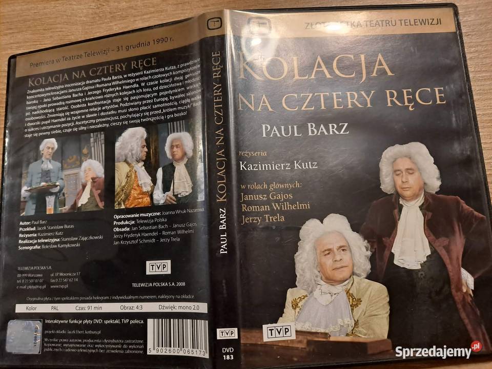 Kolacja na cztery ręce Teatr TV Kutz Gajos Kraków sprzedam