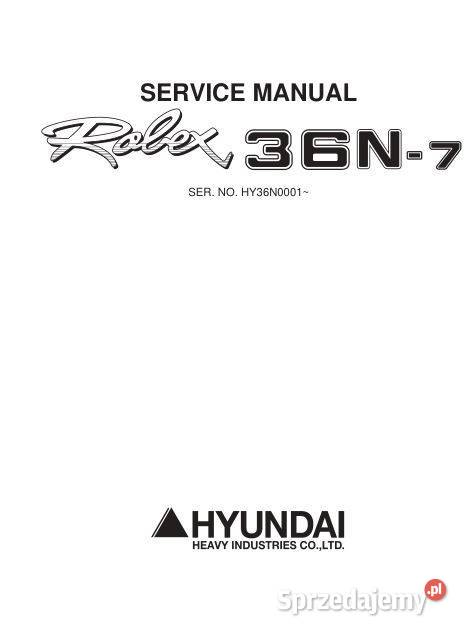 Hyunda Robex 357 287 227 36n7 instrukcja naprawy świętokrzyskie Kielce