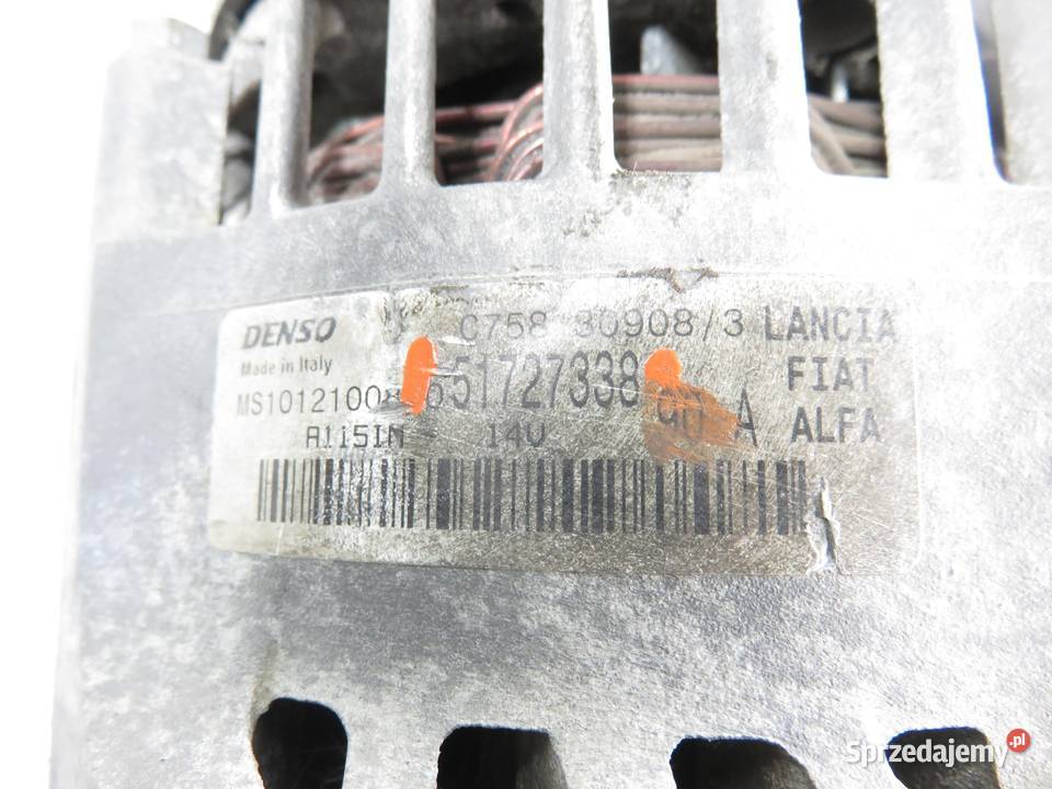 ALTERNATOR FIAT BRAVO II 198 19 D Multijet 192 osobowe Układ elektryczny silnika Części samochodowe małopolskie