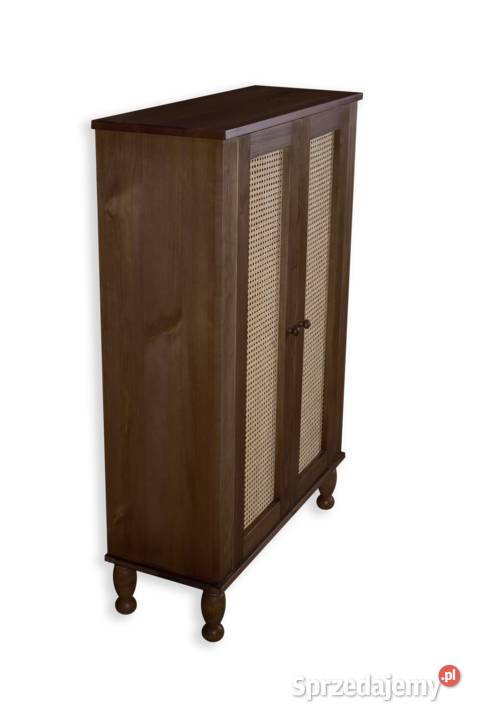 Komoda BOHO z atanem z drewna sosnowego 120cm