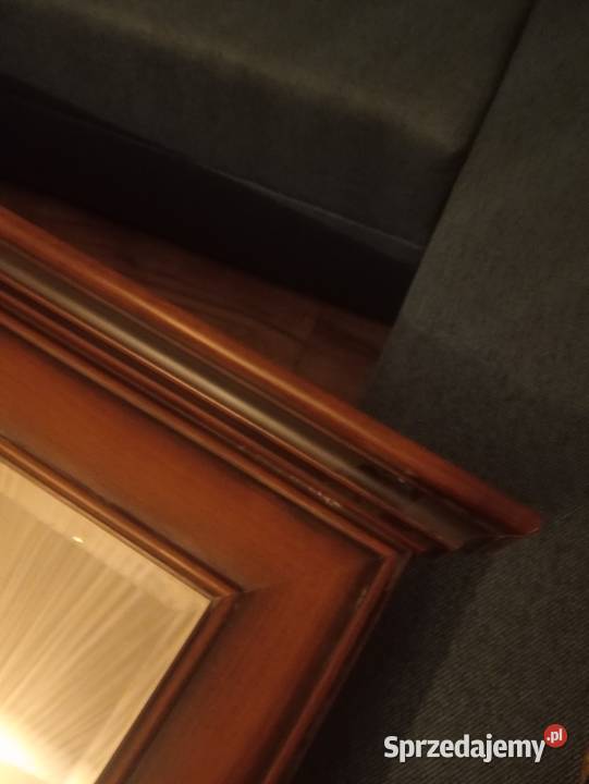 Piękne masywne duże lustro brązowy sprzedam