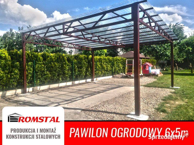 Otwarty Garaż Zadaszenie Konstrukcja Romstal Majdan Golczański